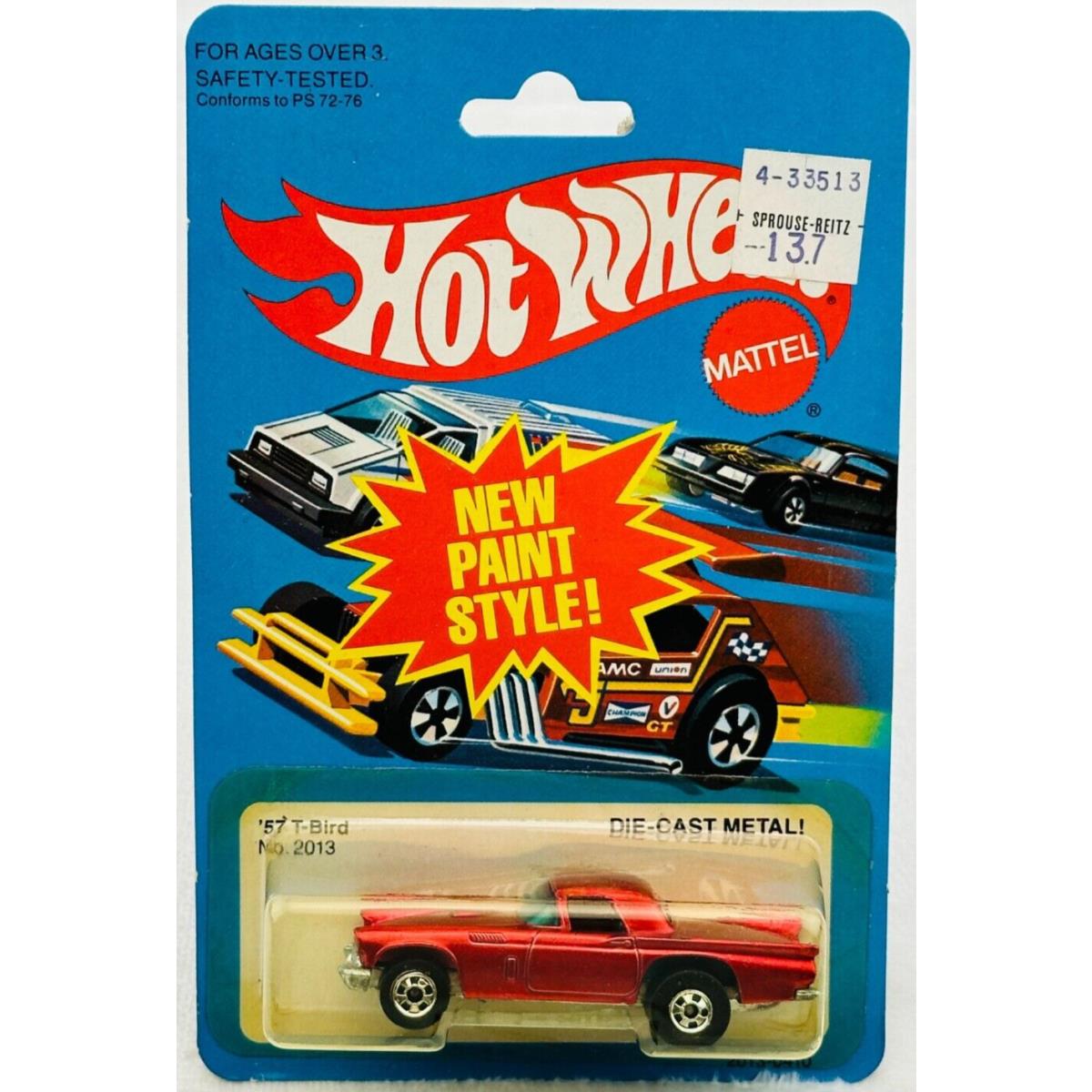 Hot Wheels Blackwall `57 T-bird Red 2013 in Blisterpack