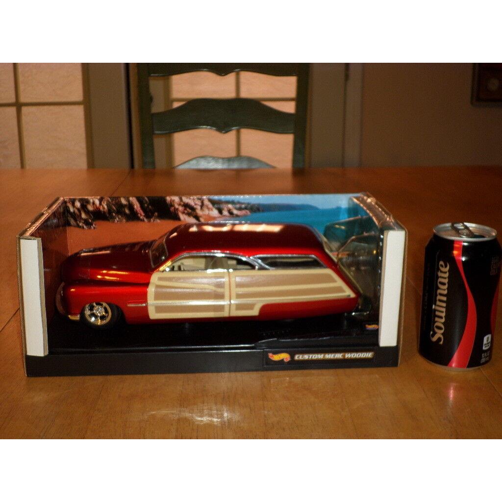 Custom Merc Woodie Hot Wheels / Mattel Die Cast Metal Built Toy Car Scale 1:18