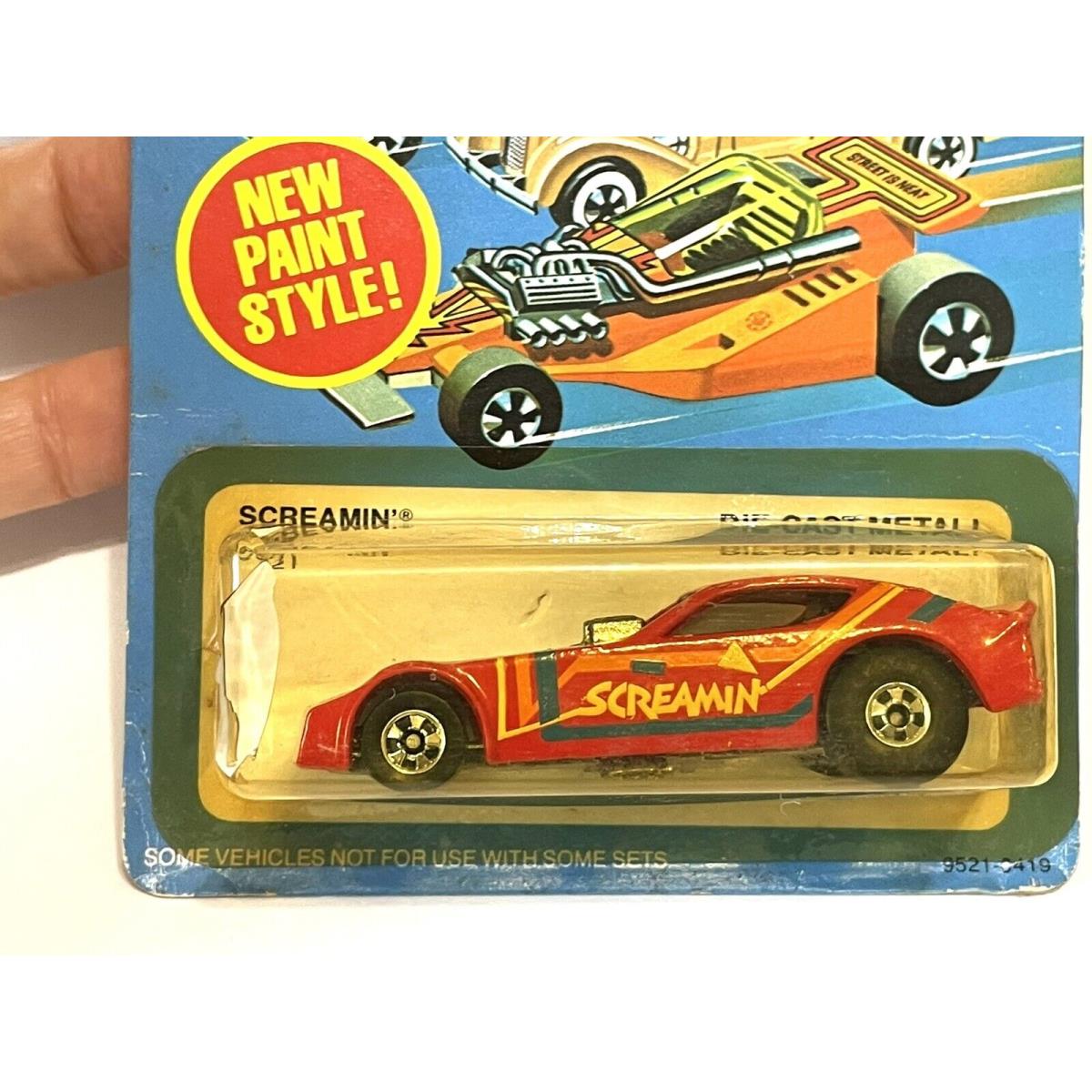 Hot Wheels Blackwall Screamin Funny Car Red Malaysia Very Nice Blister Crack