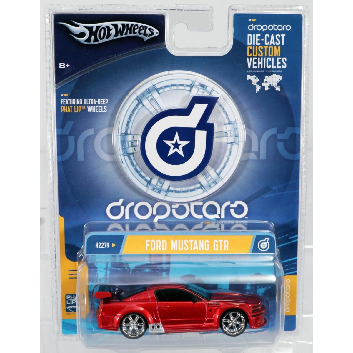 Hot Wheels Ford Mustang Gtr Dropstars Series H2279 Nrfp 2004 Red 1:50