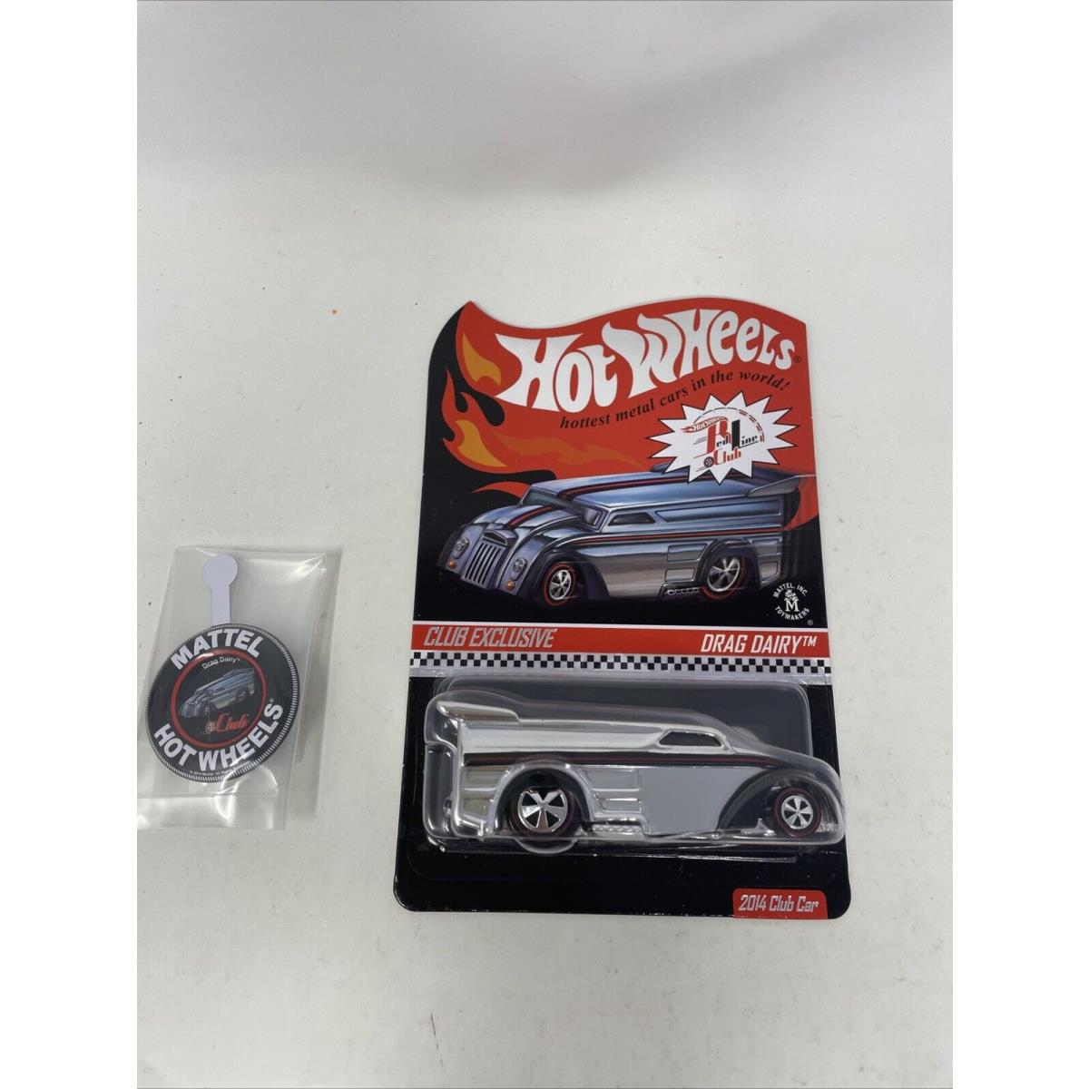 Hot Wheels Drag Dairy Delivery 2014 Rlc Membership Chrome - Numbered 2901/3000