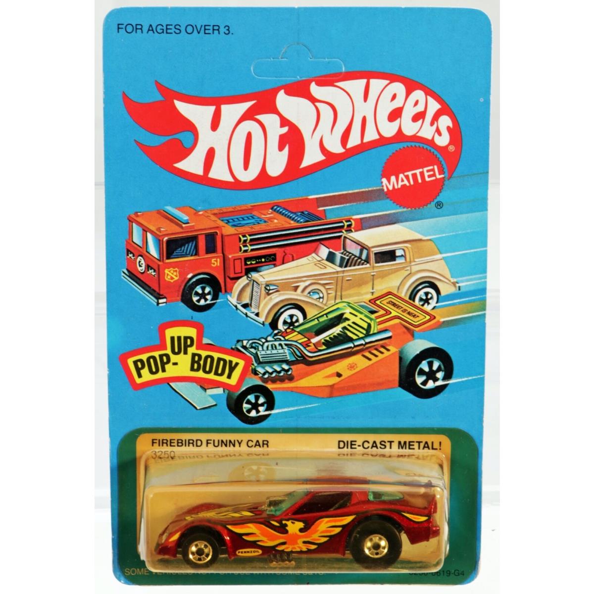 Hot Wheels Vintage Firebird Funny Car Pop-up Body 3250 Nrfp 1982 Red 1:64