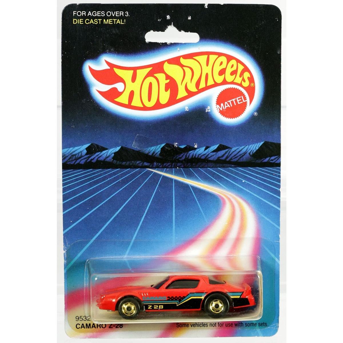 Vintage Hot Wheels Chevrolet Camaro Z-28 9532 Nrfp 1986 Red 1:64