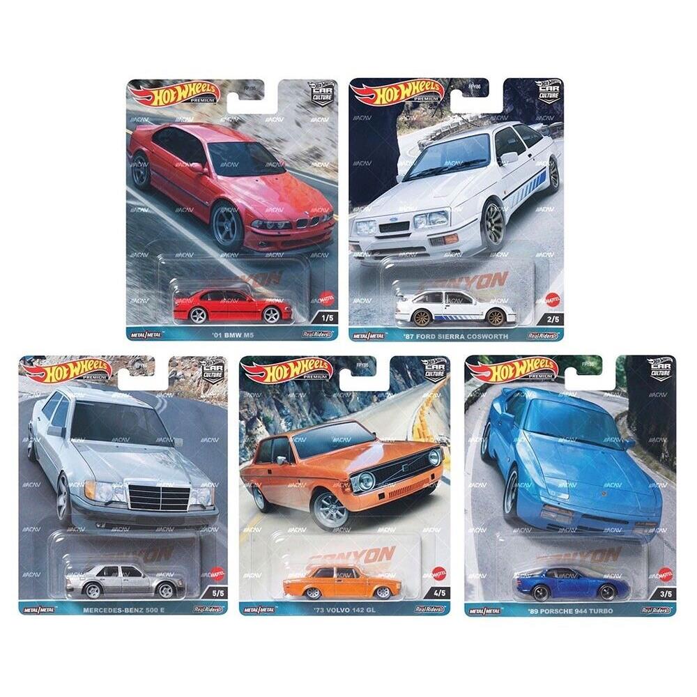 Hot Wheels Car Culture 1:64 Canyon Warriors C Set 5 Cars Metal Dicast Car Model