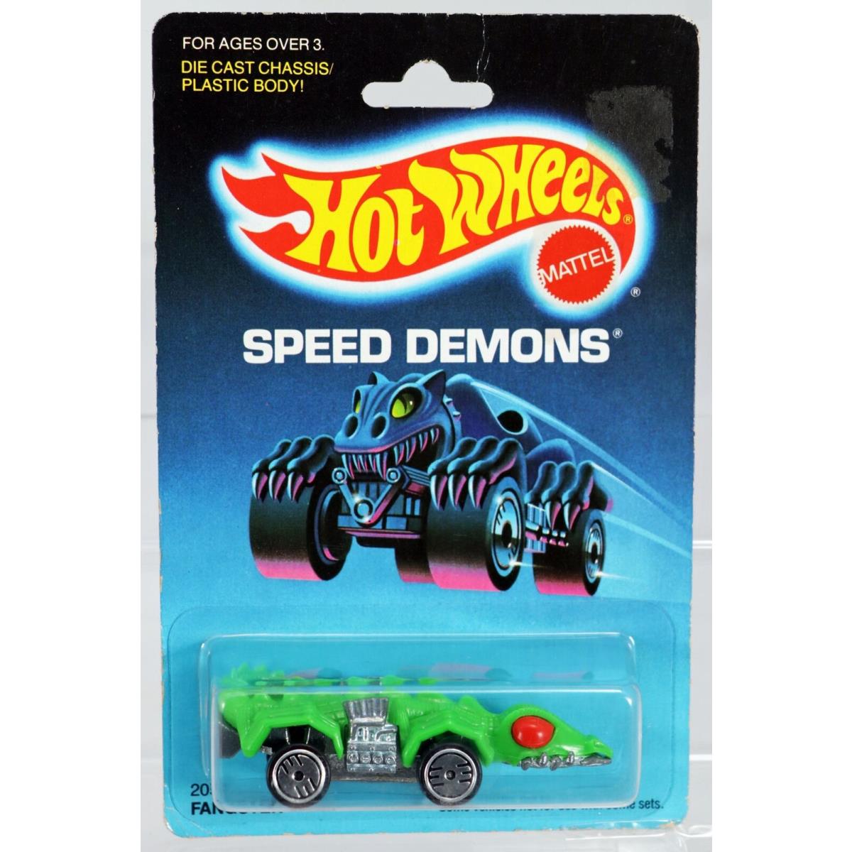 Hot Wheels Fangster Speed Demons Series 2059 Nrfp 1986 Green UH 1:64