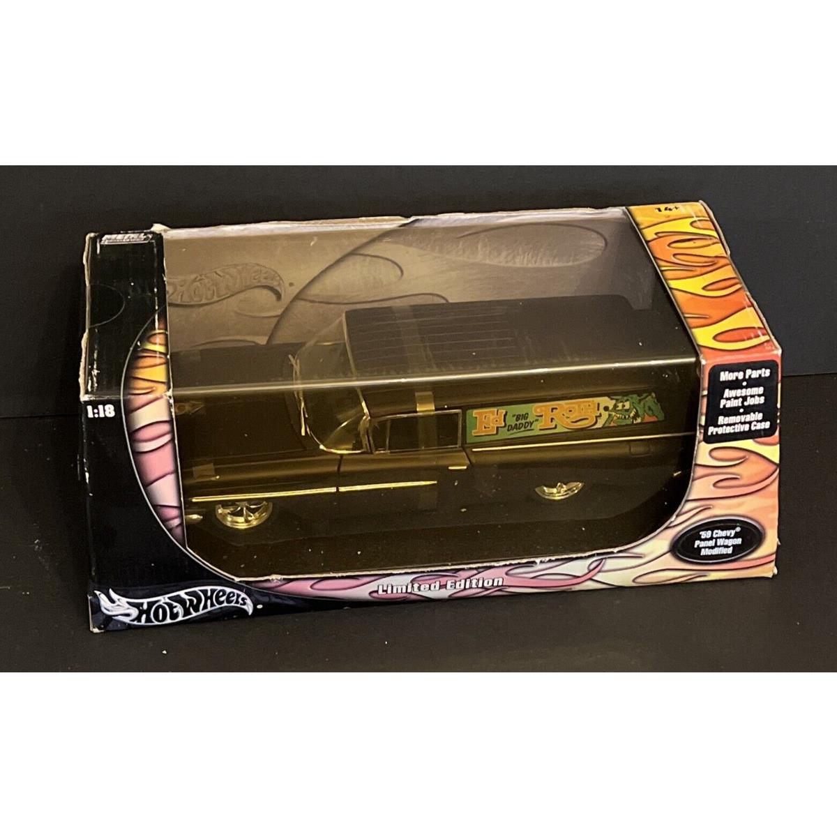 59 Chevy Ed Roth Panel Wagon Modified 1:18 Scale Hot Wheels Die Cast