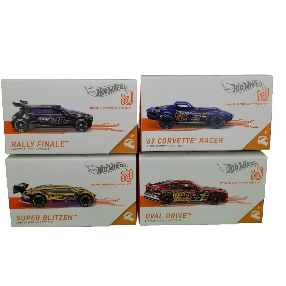 4 Hot Wheels ID HW Race Team - Corvette Oval Drive Super Blitzen Rally Finale