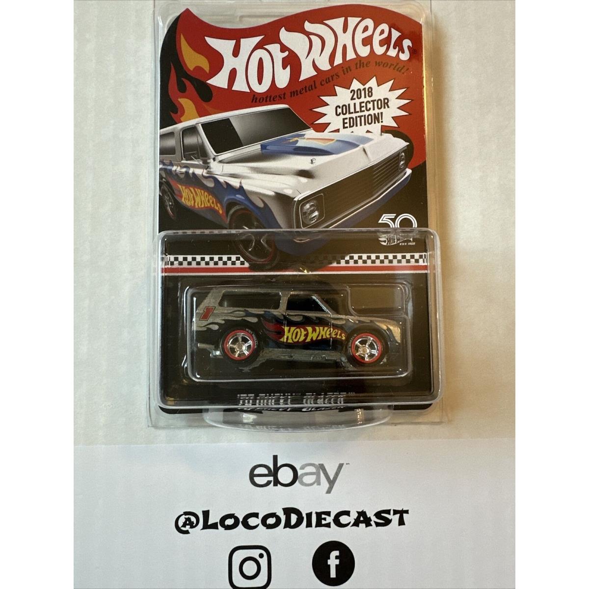 Hot Wheels 50th Anniversary 2018 Collector Edition 1970 `70 Chevy Blazer