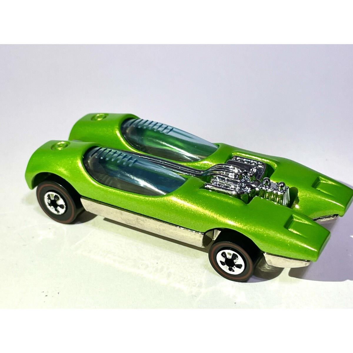 1993 Hot Wheels Custom Made Redline Lime Green Pearl Metallic Splittin Image