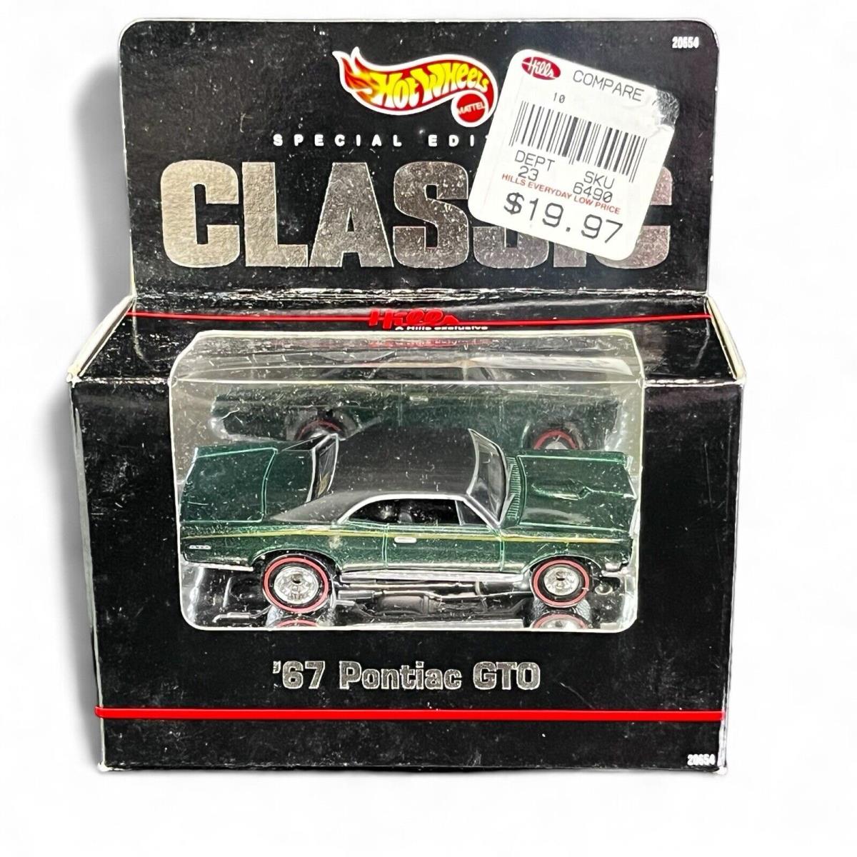 `67 Pontiac Gto 1998 Hot Wheels Special Edition Classic Hills Exclusive