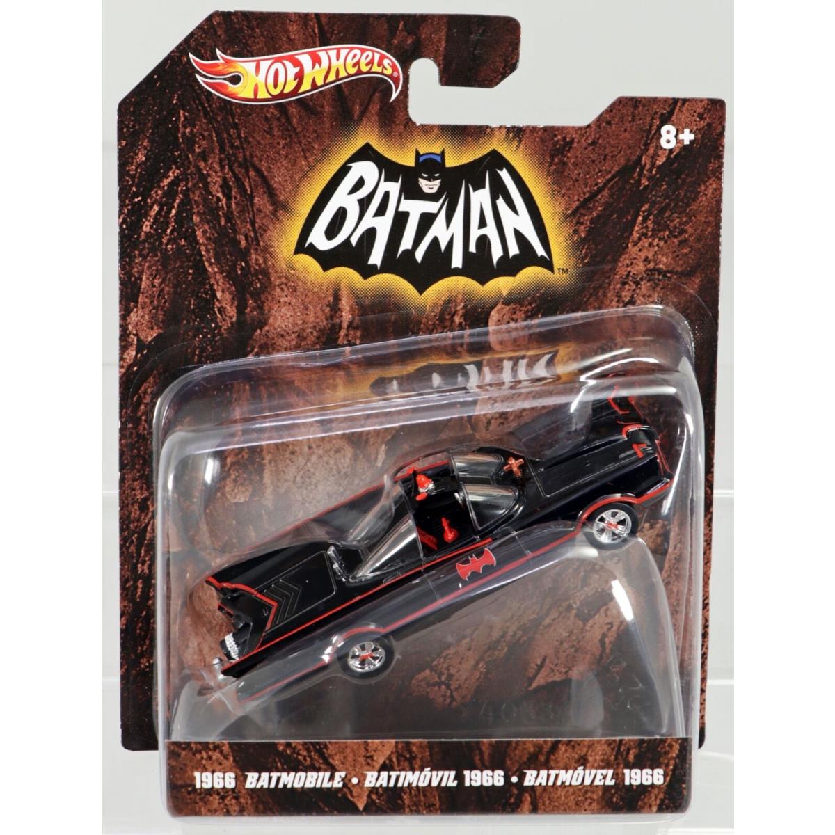 Hot Wheels Batman 1966 Batmobile X4033 Never Removed From Pack 2011 Black 1:50