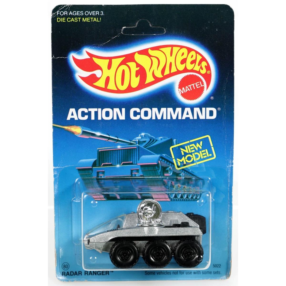 Hot Wheels Radar Ranger Action Command Series 5022 Nrfp 1986 Silver Ctbk 1:64