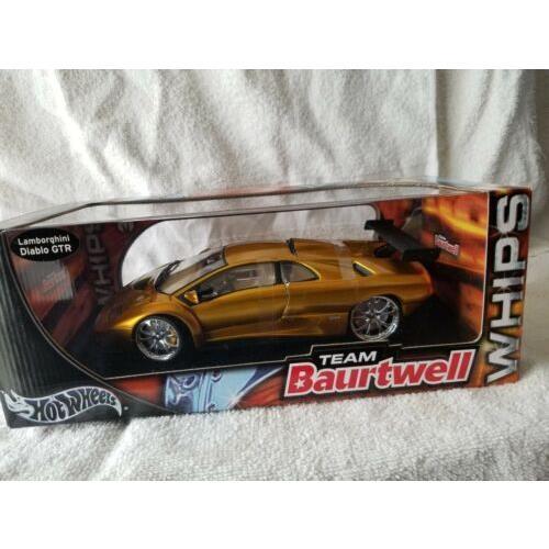 Hot Wheels 1:18 Scale Team Baurtwell Whips Lamborghini Diablo Diecast Car