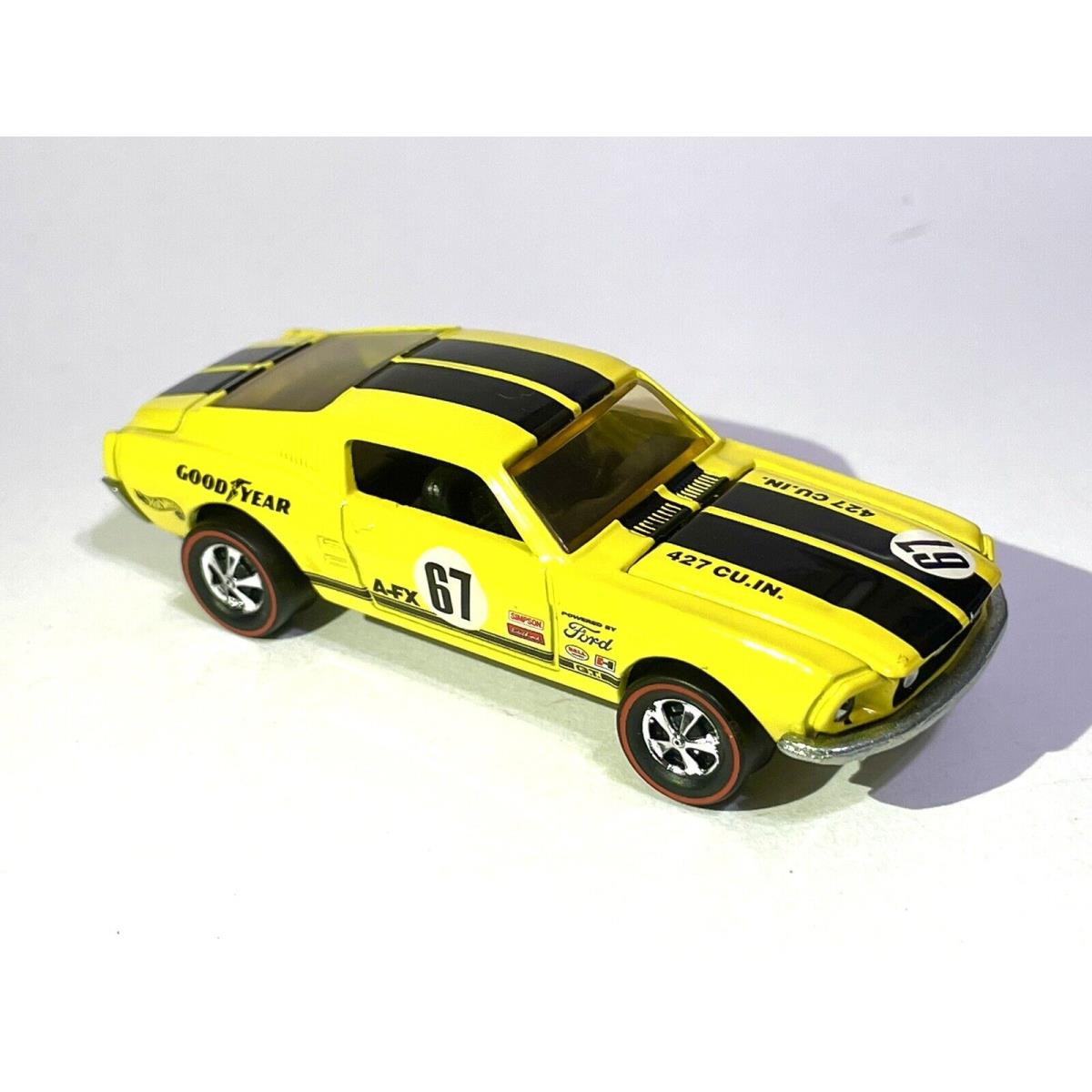 Hot Wheels Custom Made Redline `67 Ford Mustang Fastback Yellow