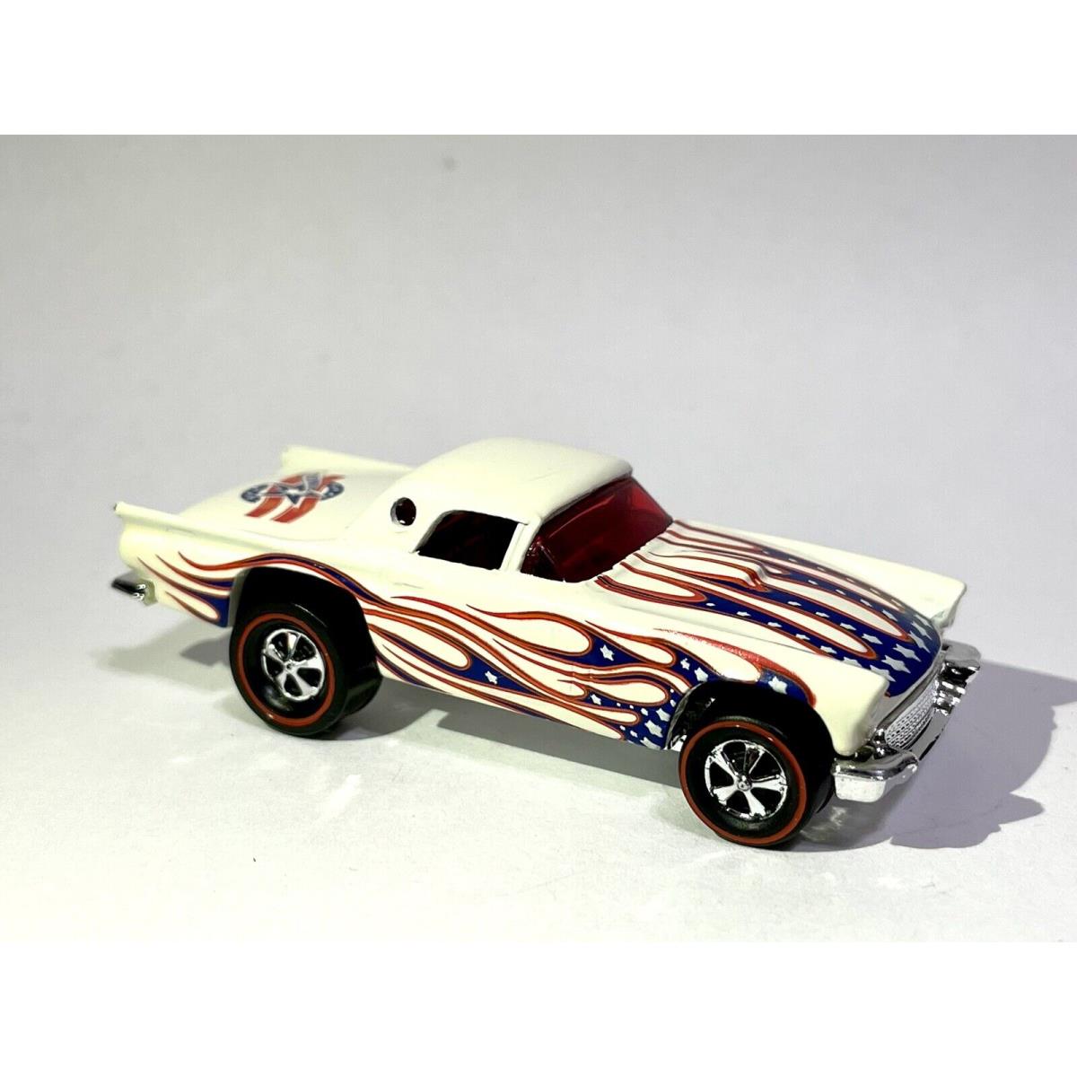 Custom Ford T-bird Thunderbird Star Spangled 4TH OF July Hot Wheels Redline