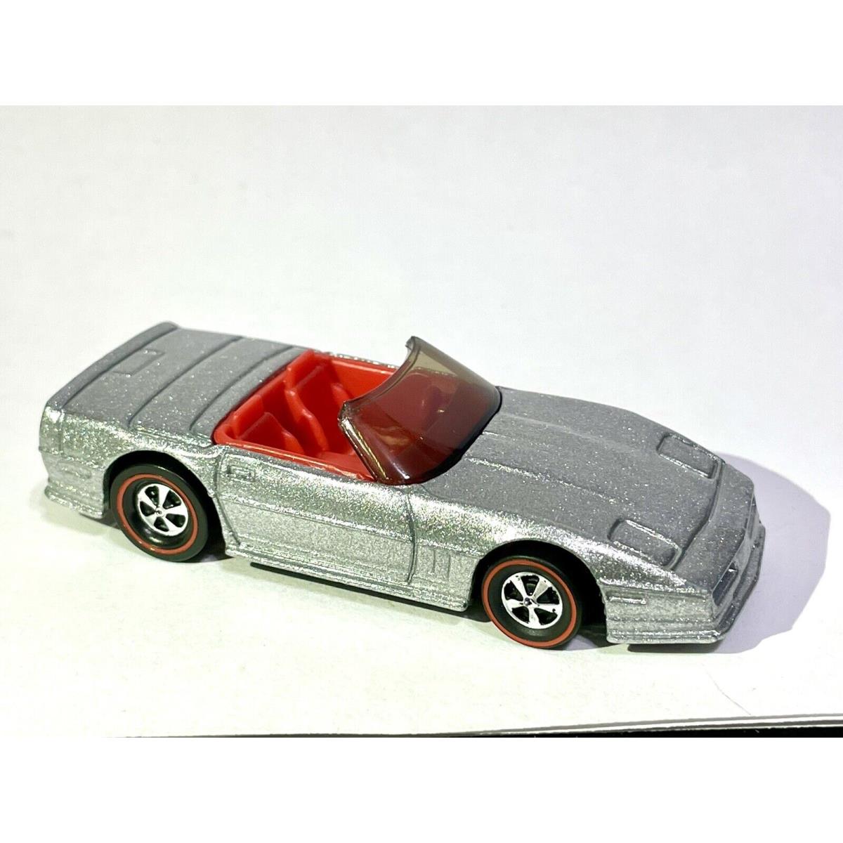 Hot Wheels 1988 Chevrolet Corvette Convertible Silver Custom Made Redline