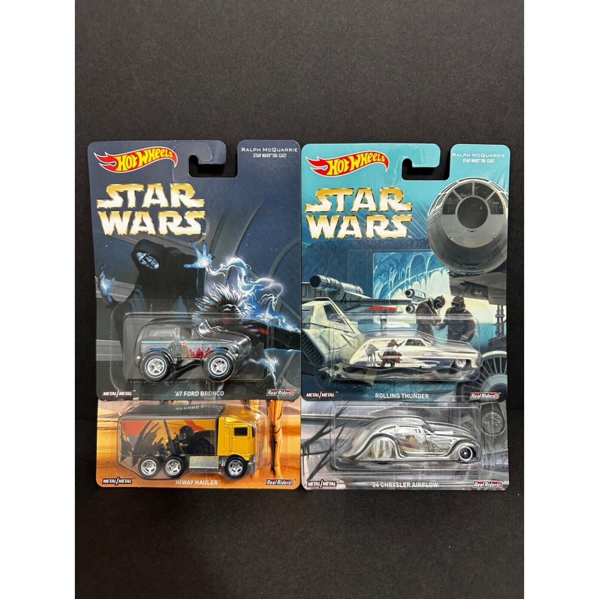 Hot Wheels Premium Star Wars Rolling Thunder 34 Chrysler 67 Bronco Hiway Hauler