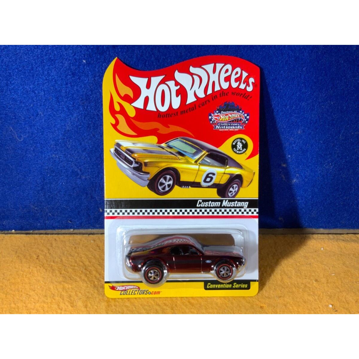 N9-70 Hot Wheels 7th Collectors Nationals - Custom Mustang - 4765 / 10 000 -nib