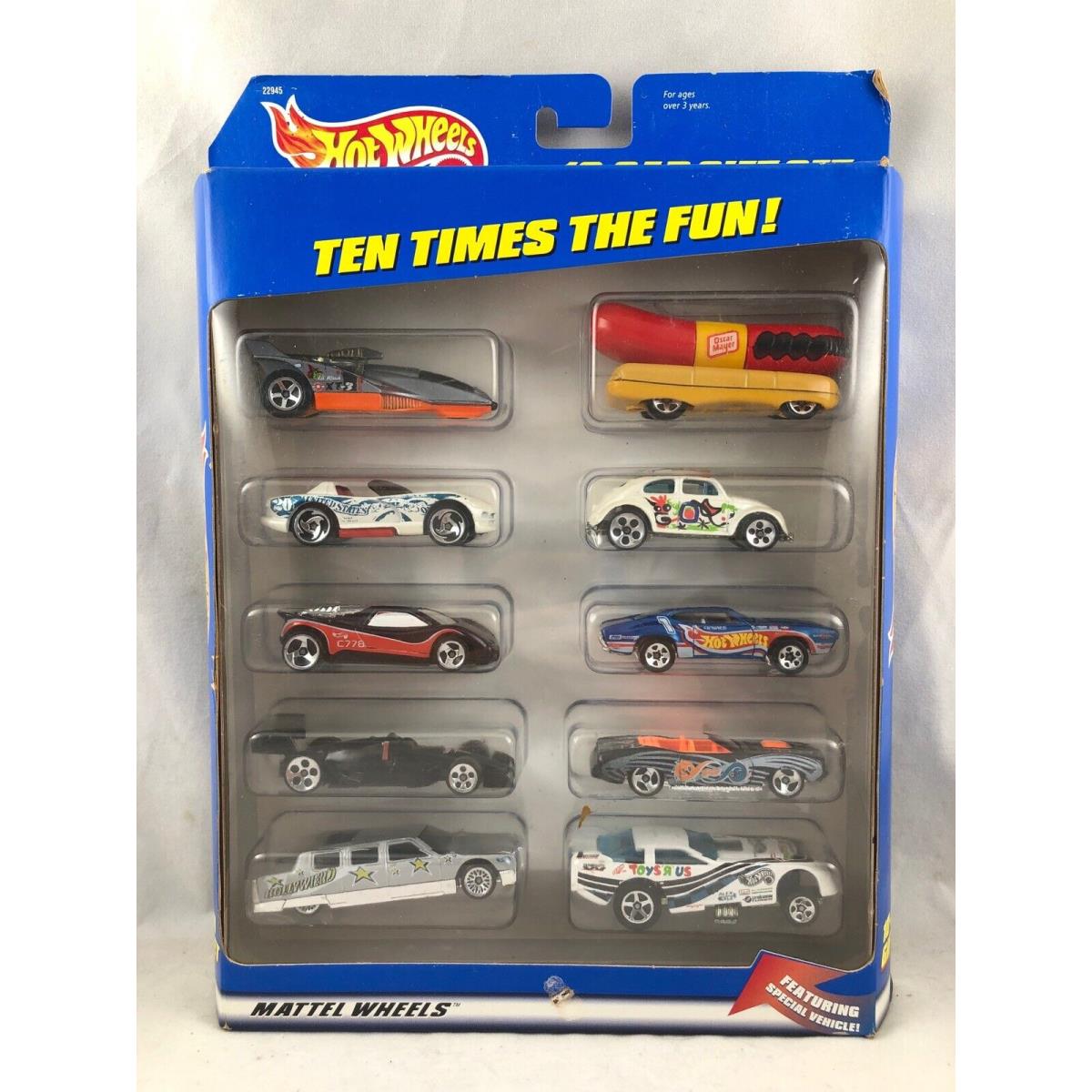 Hot Wheels 10-Car Gift Set Ten Times The Fun Toys R Us Funny Car