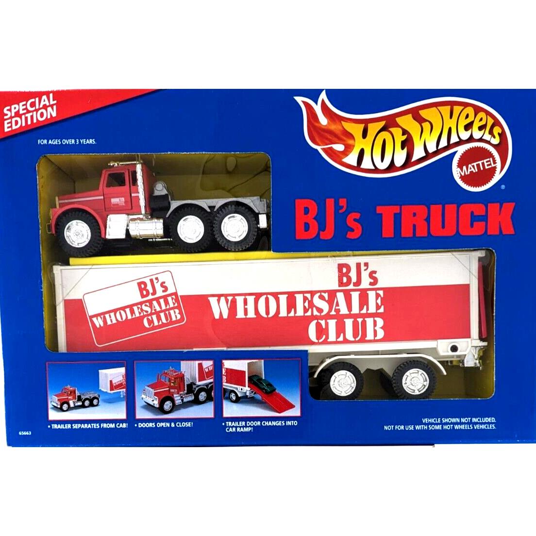 Hot Wheels Bjs Wholesale Club 1994 Special Edition Cargo Truck Vintage Nrfb