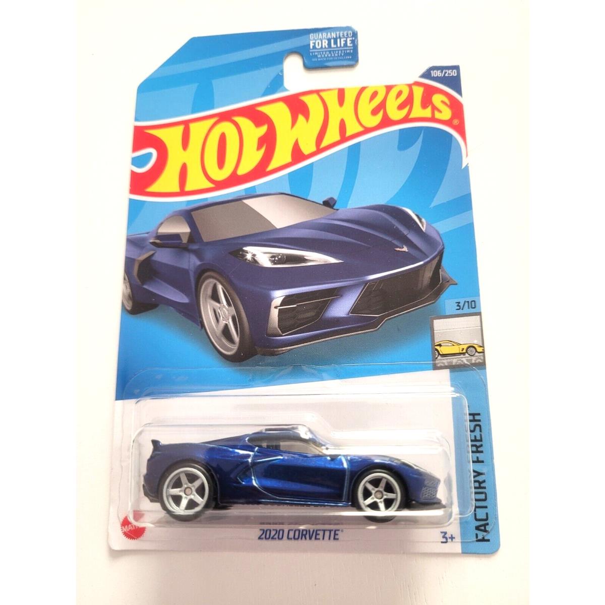 Hot Wheels 2020 Corvette Blue 106 2022 Factory Fresh - Super Treasure Hunt Sth