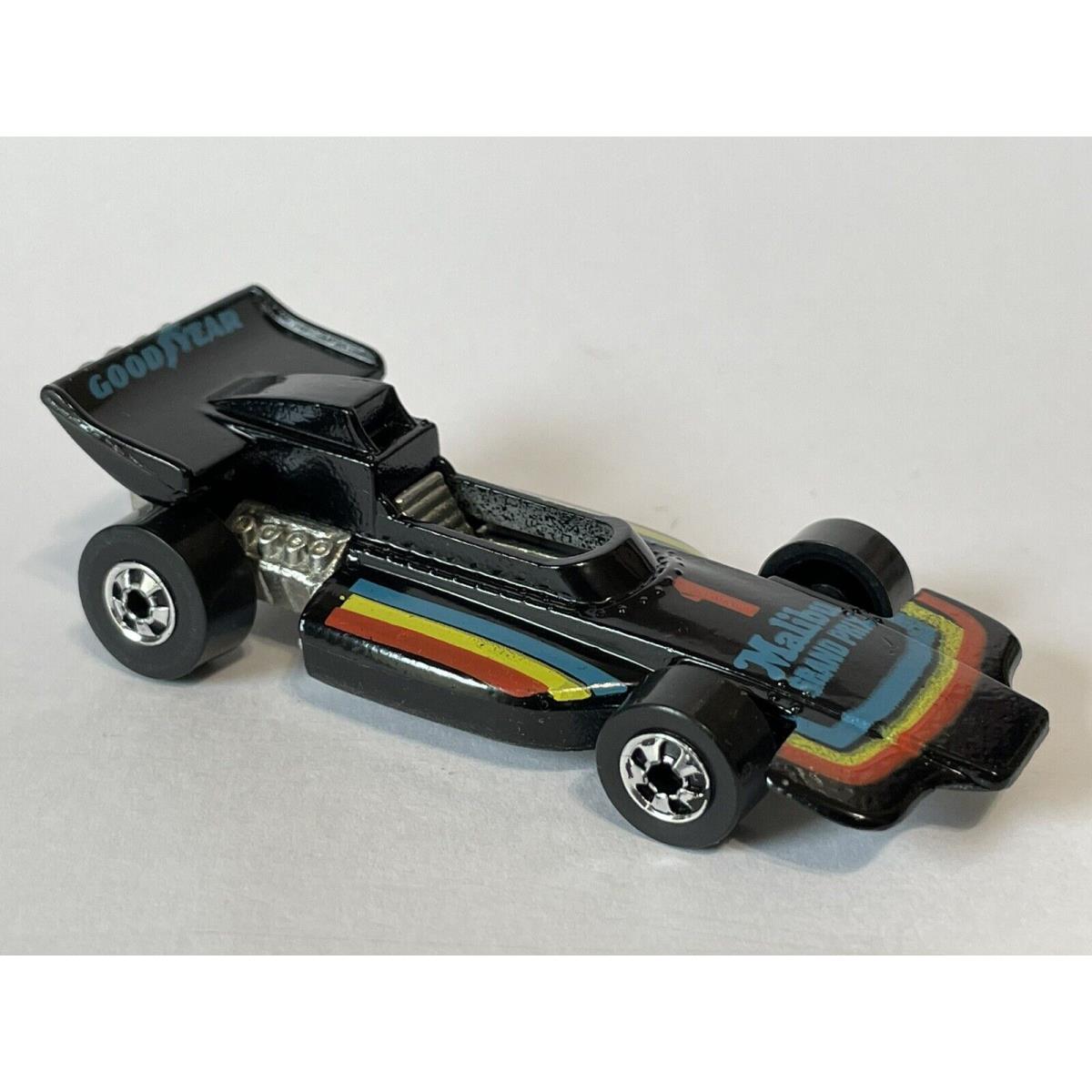 Hot Wheels Malibu Gran Prix Black 1973 Indy Car Blister Pulled