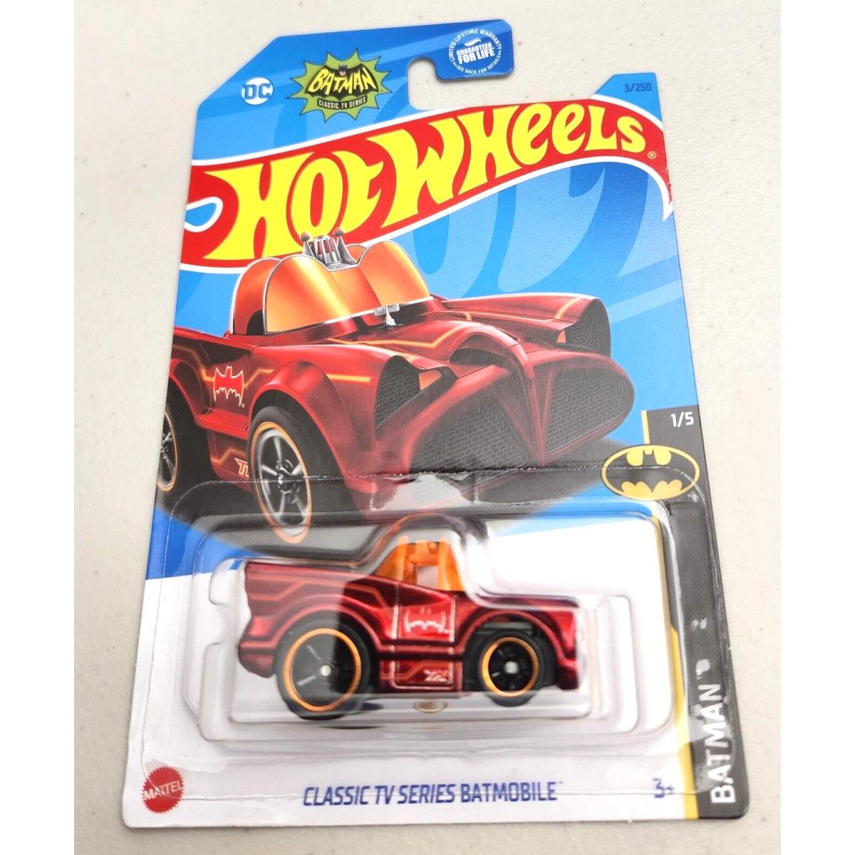 Hot Wheels Classic TV Series Batmobile Spectraflame Red 2023 Super Treasure Hunt