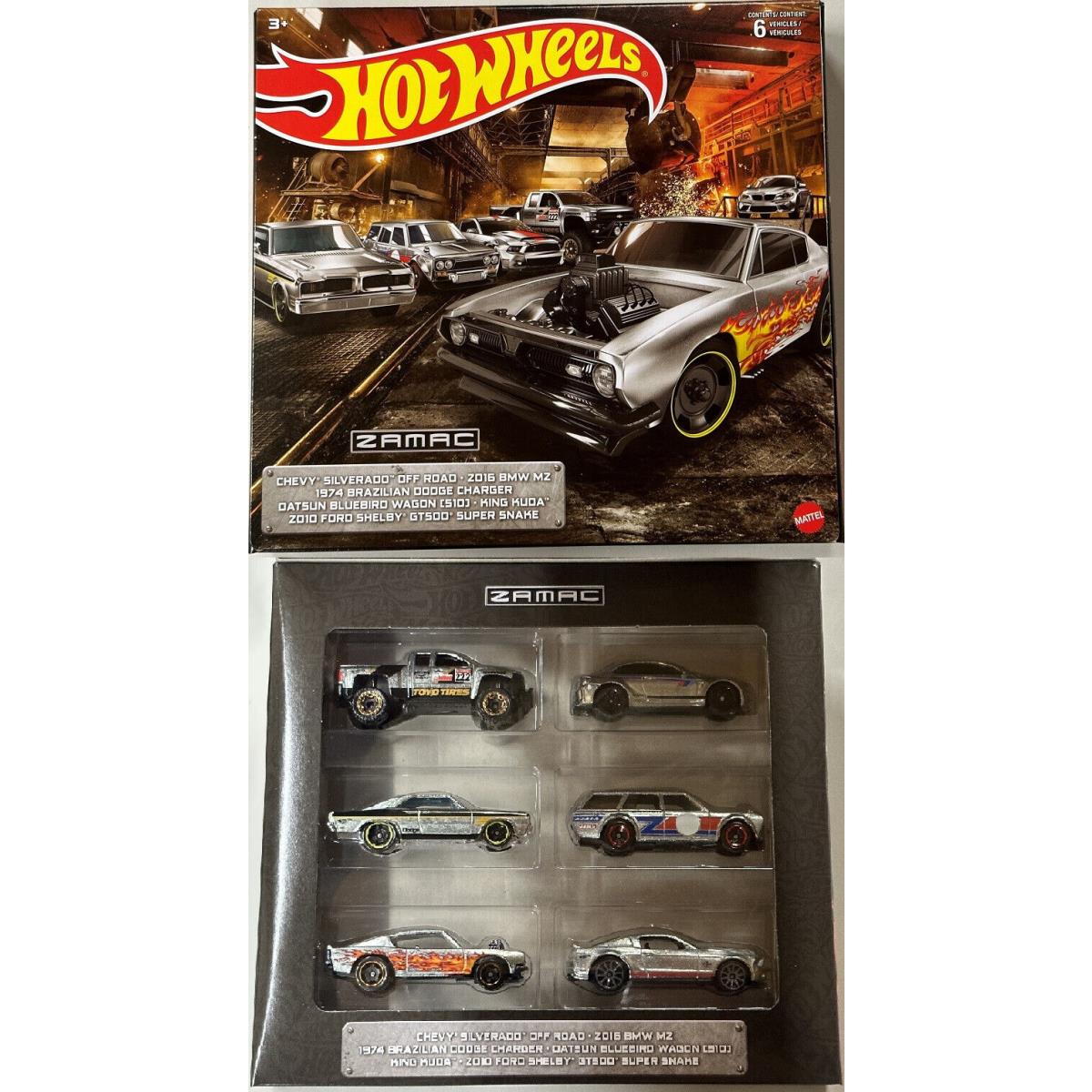 2022 Hot Wheels Zamac Themed Multipacks 1:64 Scale Diecast Model 6 Car Set HDH53