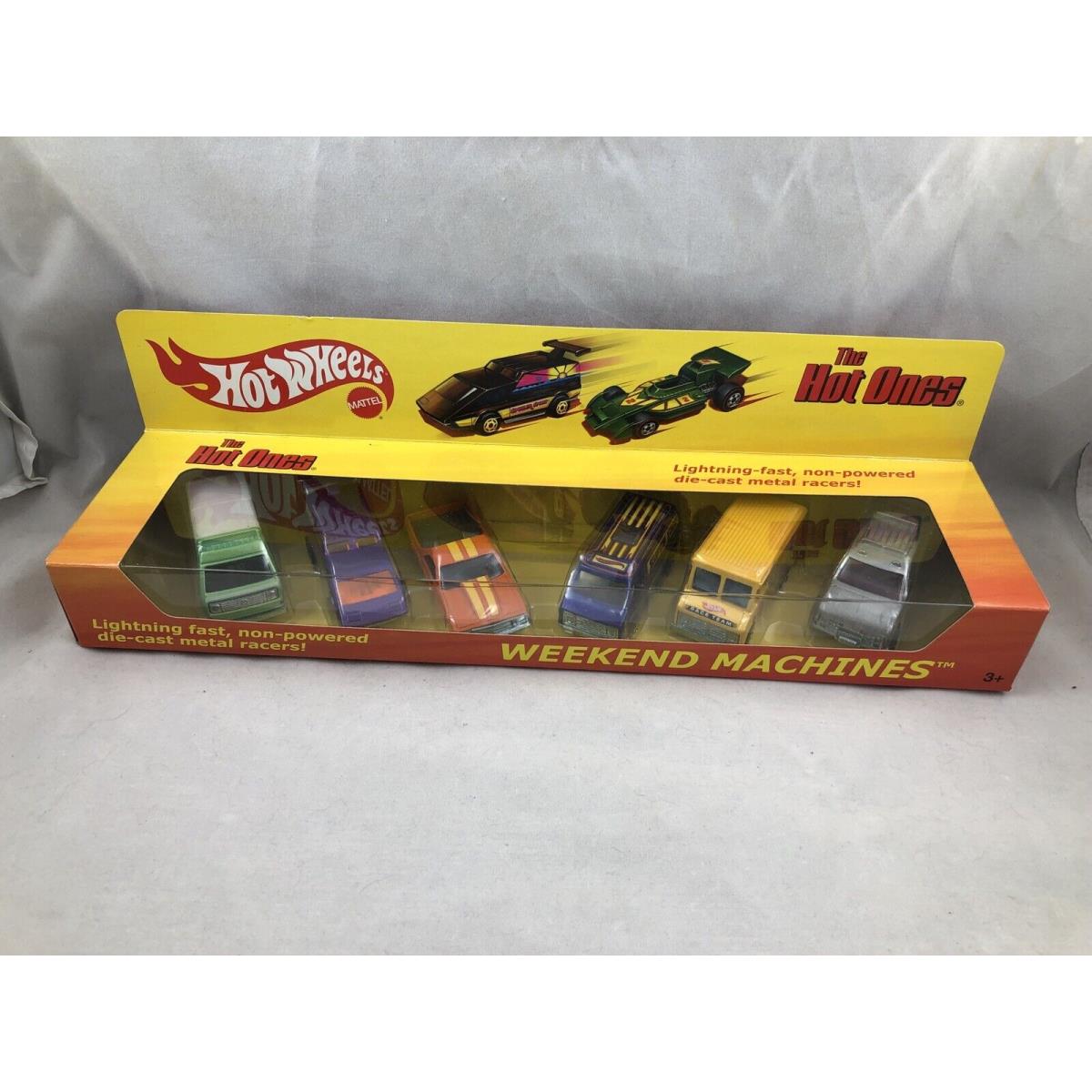 The Hot Ones Hot Wheels Weekend Machines Set of 6 Cars