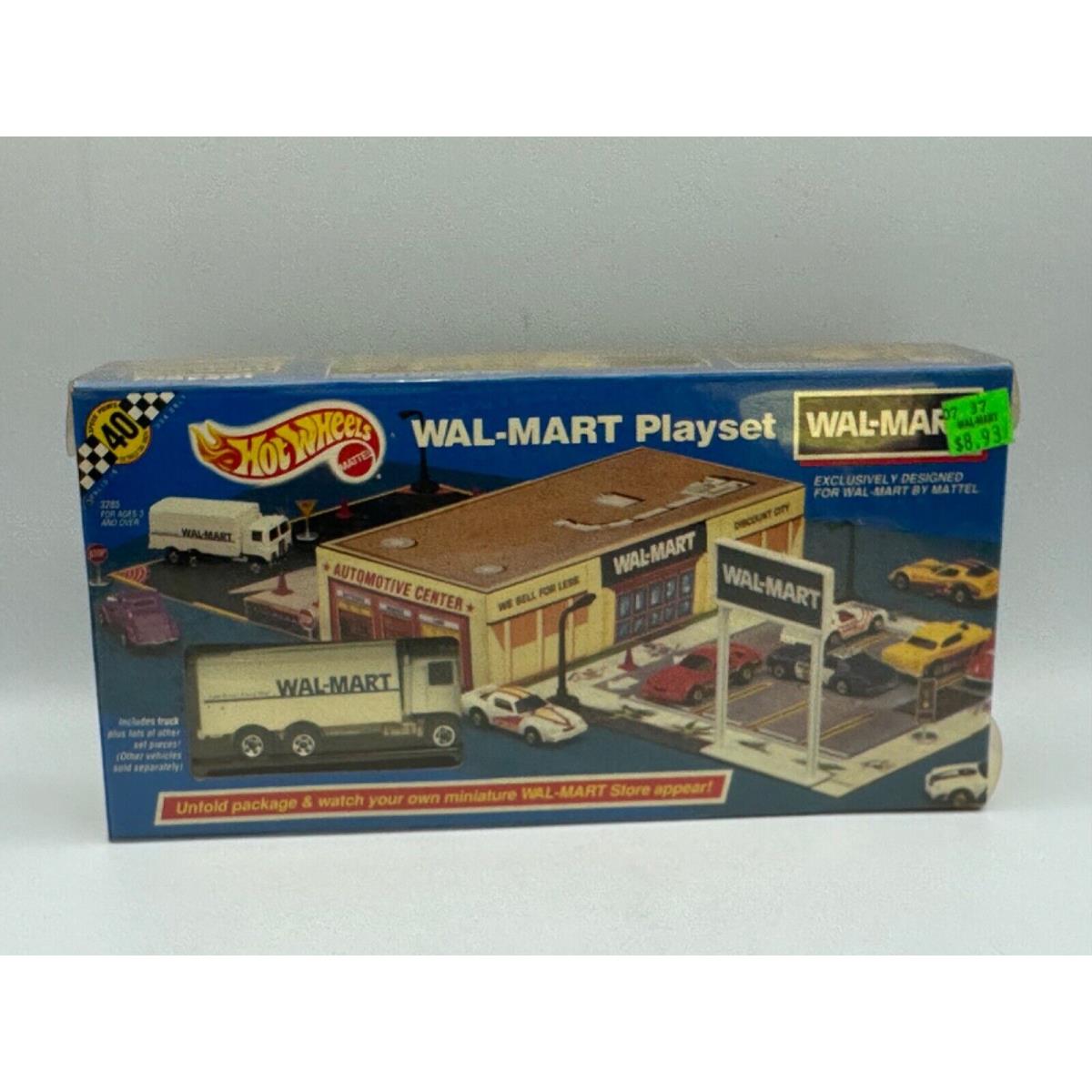 Hot Wheels Wal-mart Playset with Hiway Hauler 1:64