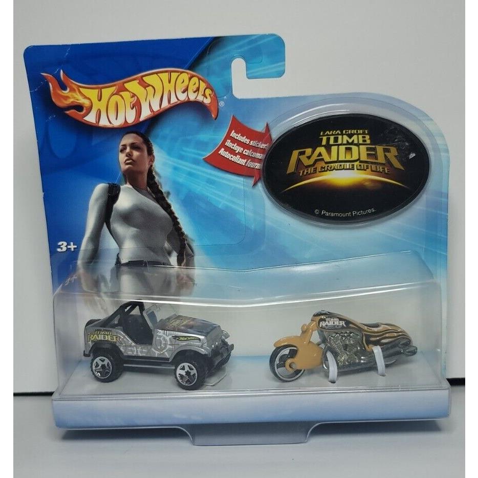 Hot Wheels Lara Croft: Tomb Raider The Cradle of Life 2-Pack Rare Factory Error