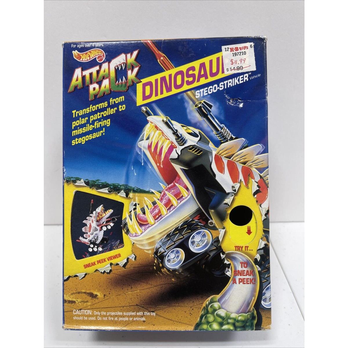 Hot Wheels Stego Striker Attack Pack Series 1993 Mib