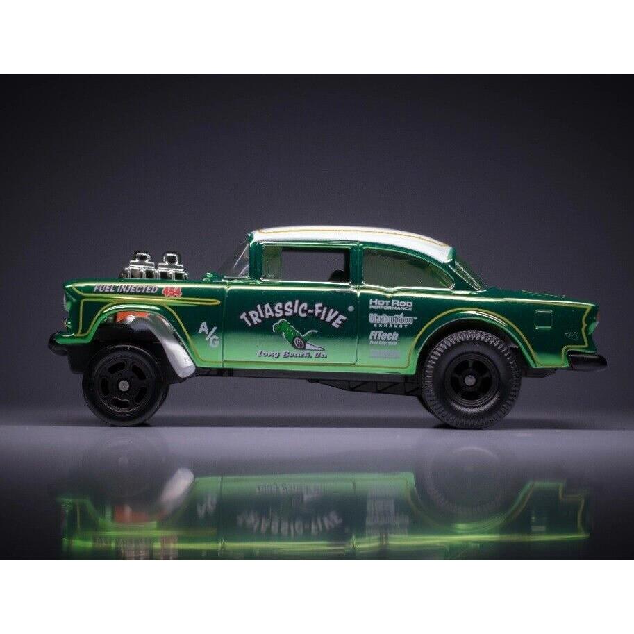 Hot Wheels Rlc Redline Club `55 Chevy Bel Air Gasser Green Spectraflame 1:64