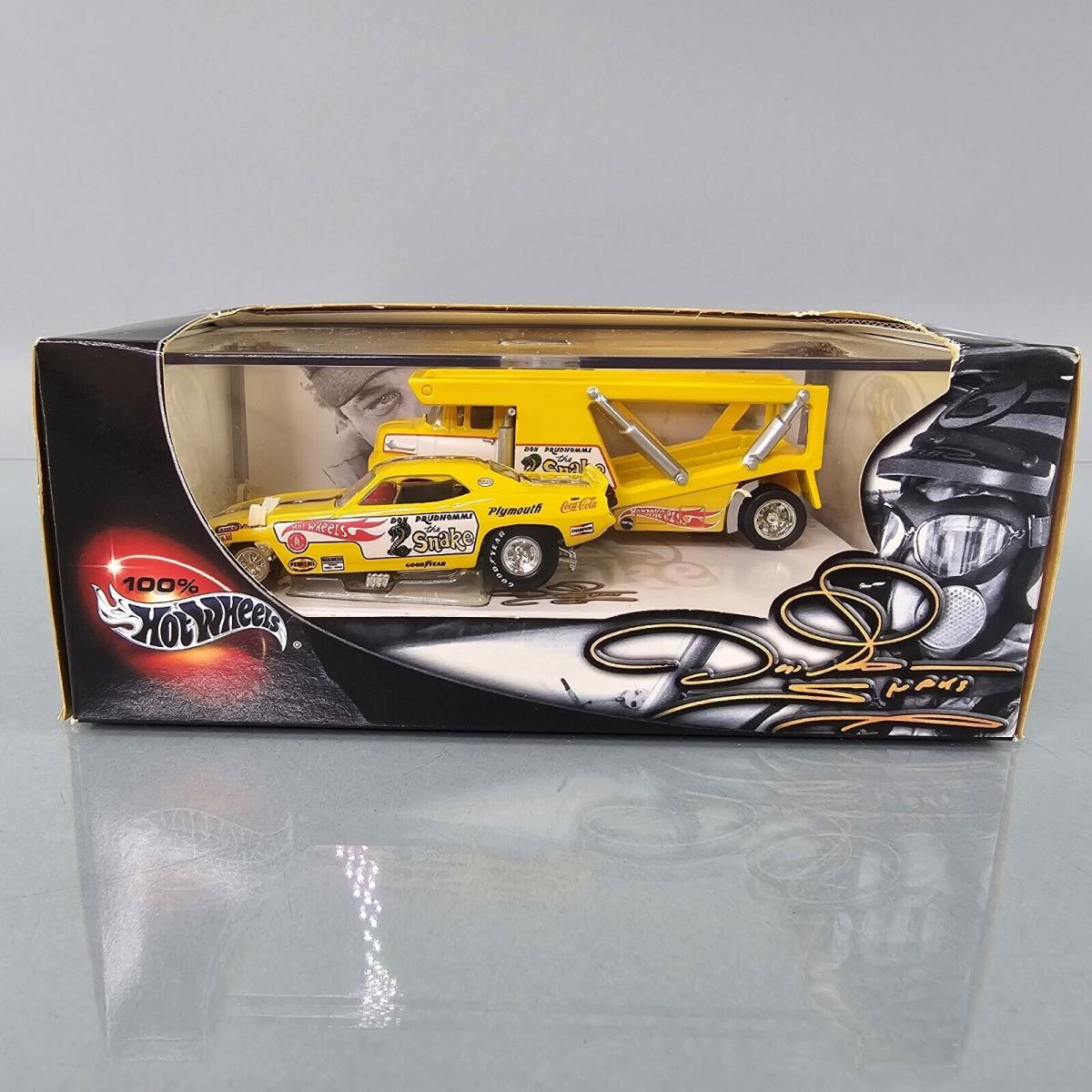 Hot Wheels Don The Snake Prudhomme Funny Car Hauler Truck Limited 2003