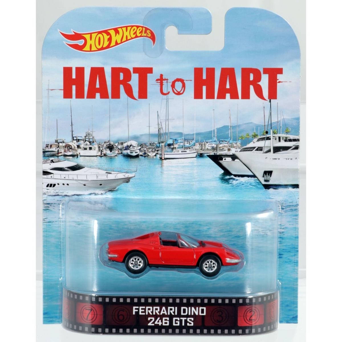 Hot Wheels Ferrari Dino 246 Gts Hart to Hart Retro Entertainment BDV03 Nrfp Red