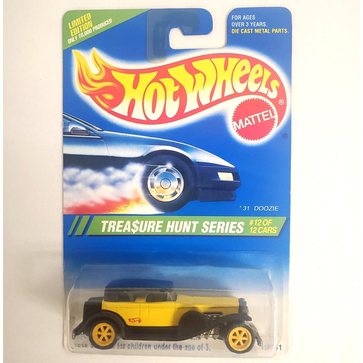 Hot Wheels 1995 Treasure Hunt Series `31 Doozie w/ Protector 12 of 12