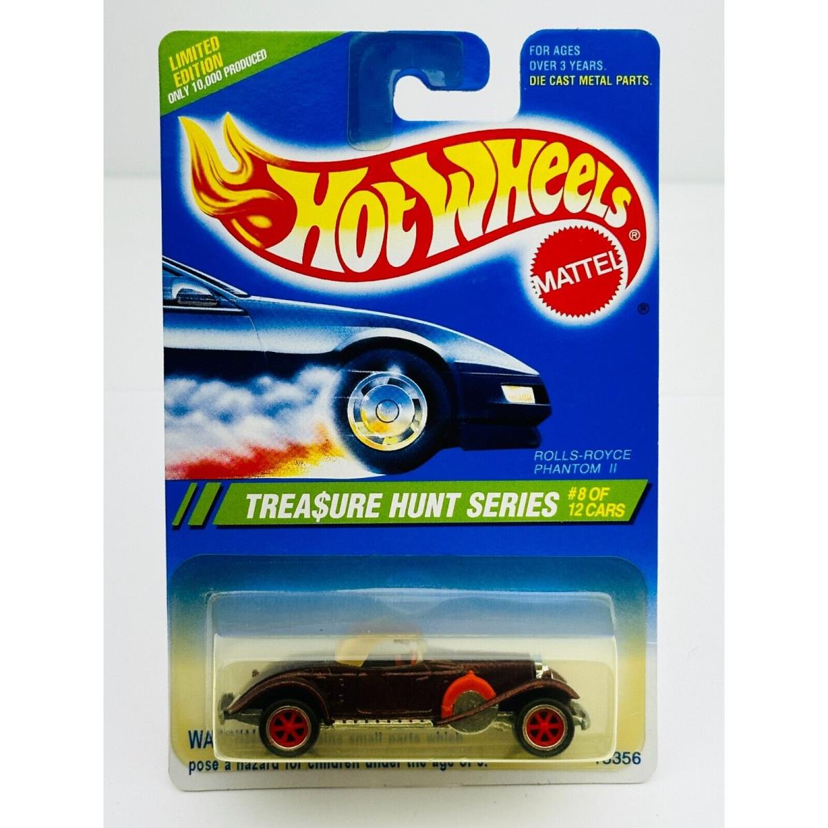 Hot Wheels 1995 Treasure Hunt Rolls Royce Phantom II Red in Blister