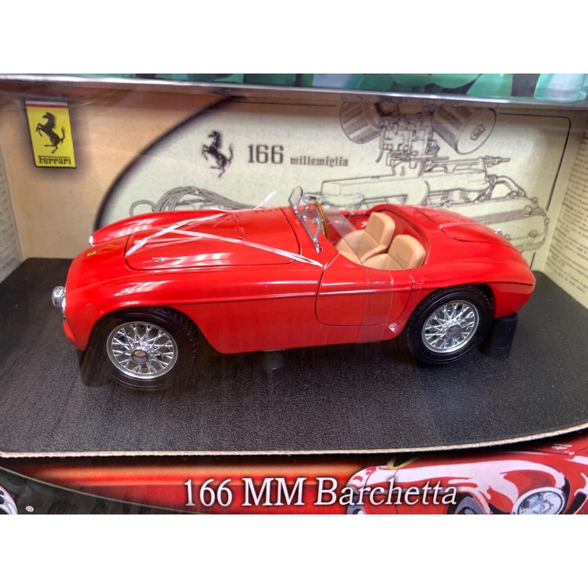 Diecast Hot Wheels Ferrari 166 MM Barchetta Scale 1:18