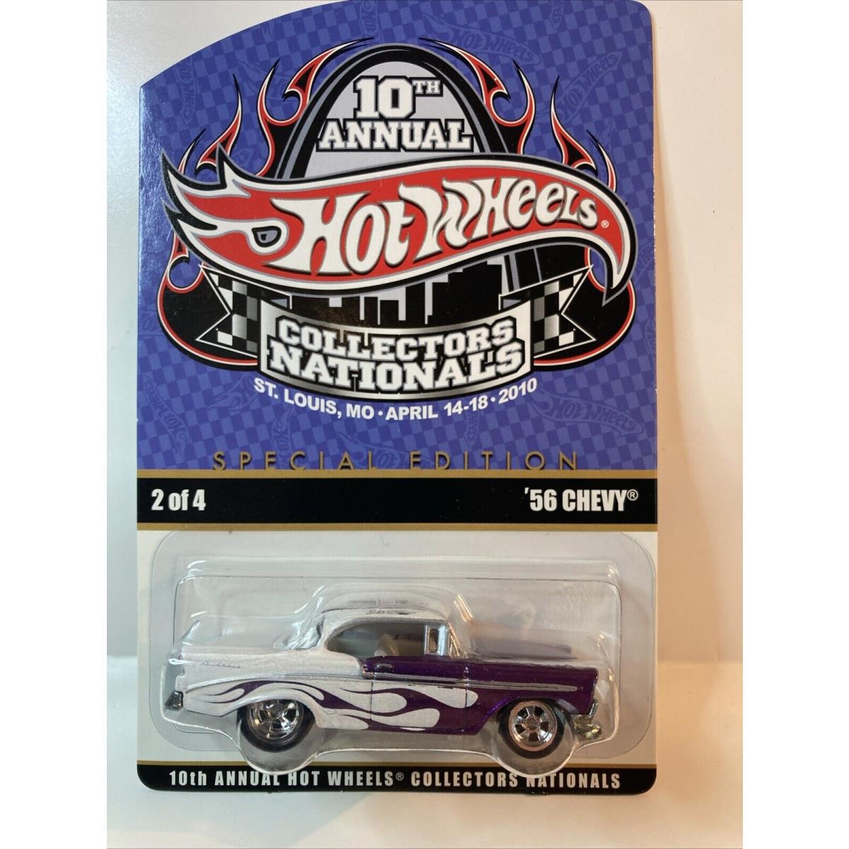 2010 Hot Wheels Rlc 10th Collector`s Nationals Convention Purple `56 Chevy HT