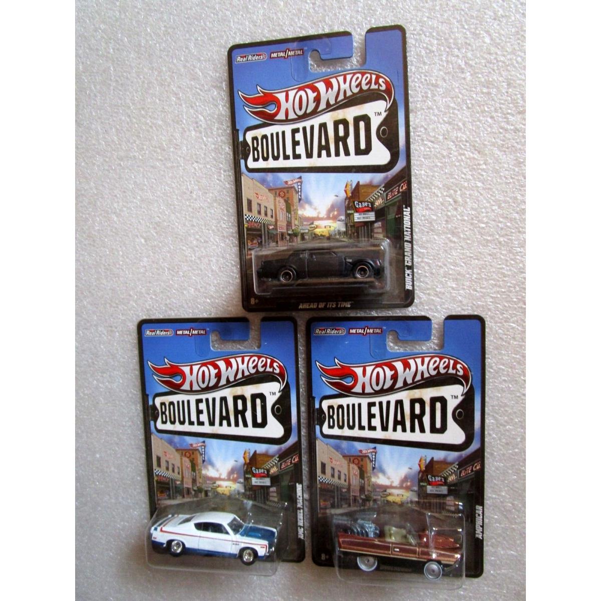 Hot Wheels Boulevard Amc Rebel Machine Underdogs Amphicar Buick Grand National