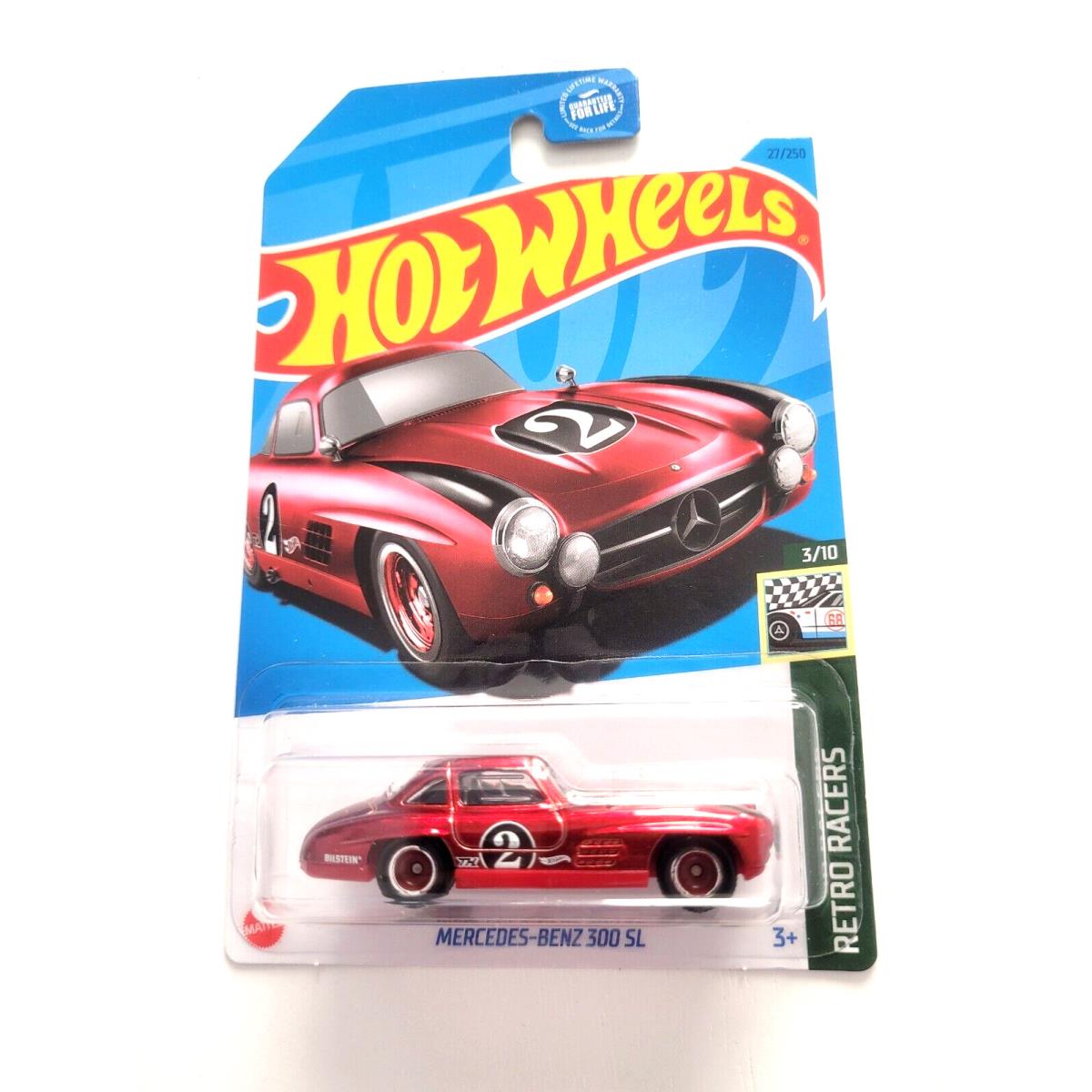 Hot Wheels Mercedes-benz 300 SL Red 27 - 2023 Super Treasure Hunt W Protector