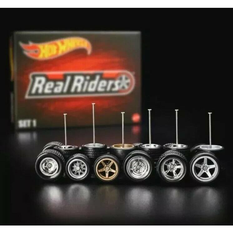 Rlc Exclusive Real Riders Wheels Pack Set 1 - American Hot Wheelson Hand