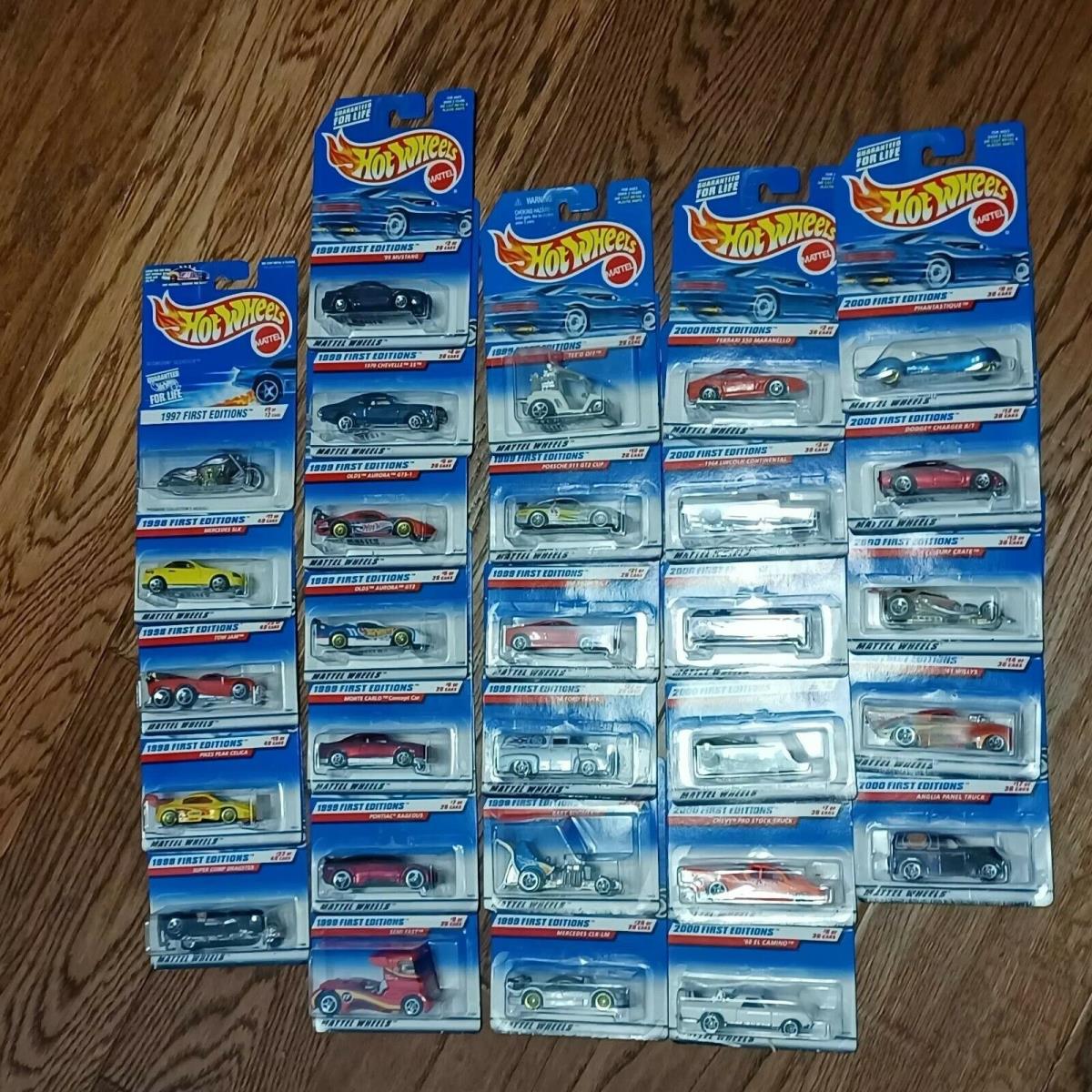 Hot Wheels 1997 98 99 2000 First Editions Series Lot