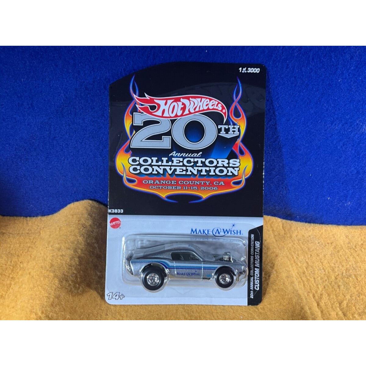 O11-72 Hot Wheels 20th Collectors Convention - Custom Mustang - 2006 Make-a-wish