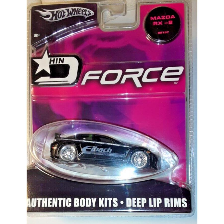 Hot Wheels Hot Import Nights Hin D-force Mazda RX-8 Black Jdm