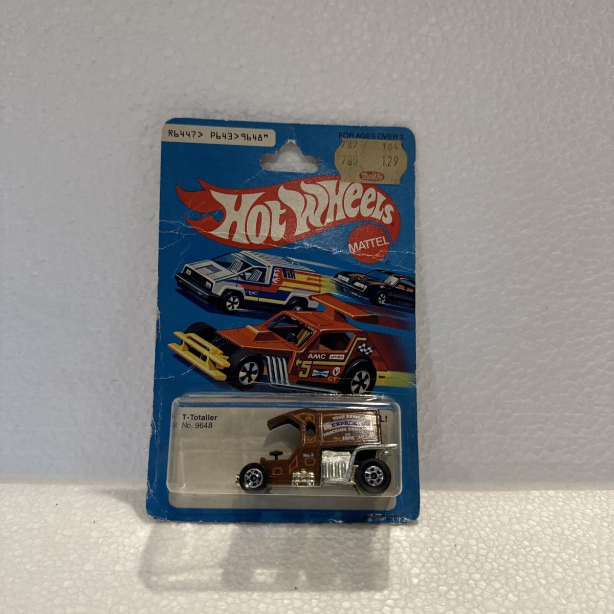 Mattel Hot Wheels 1979 9648 Brown T-totaller Nu in Vgood Bubble Pack Hong Kong