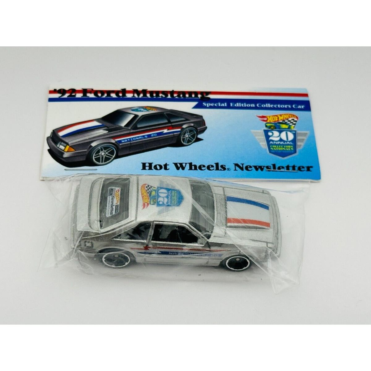 Hot Wheels 2020 Nationals Sletter 92 Ford Mustang Silver 1/850 Baggie