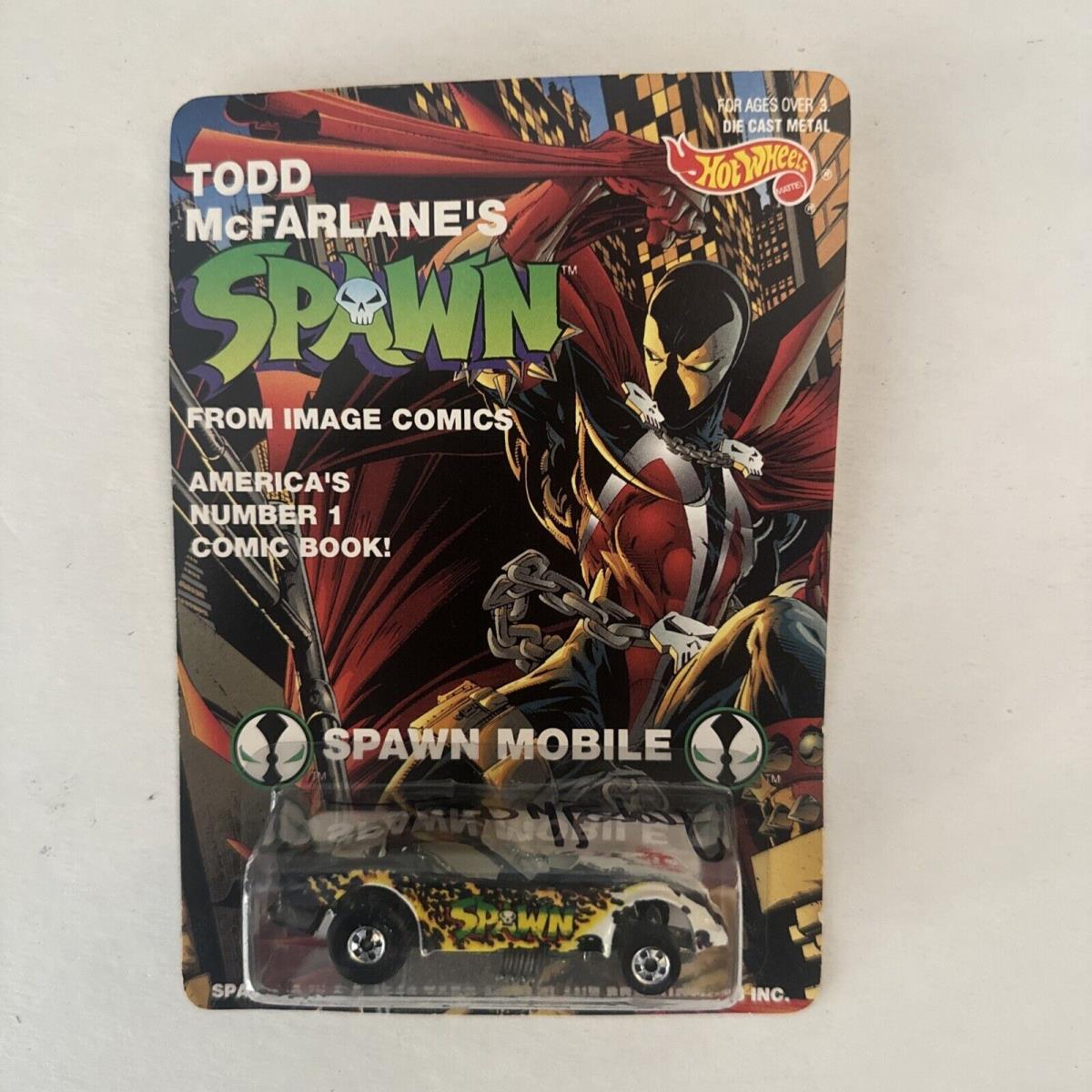 1993 Spawn Hot Wheels Car Autographed Todd Mcfarlane Signed 2023 Sdcc Exclusive