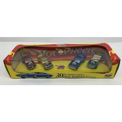 Nos Hot Wheels 30th Anniversary Set of 4 Muscle Cars Limited Edition