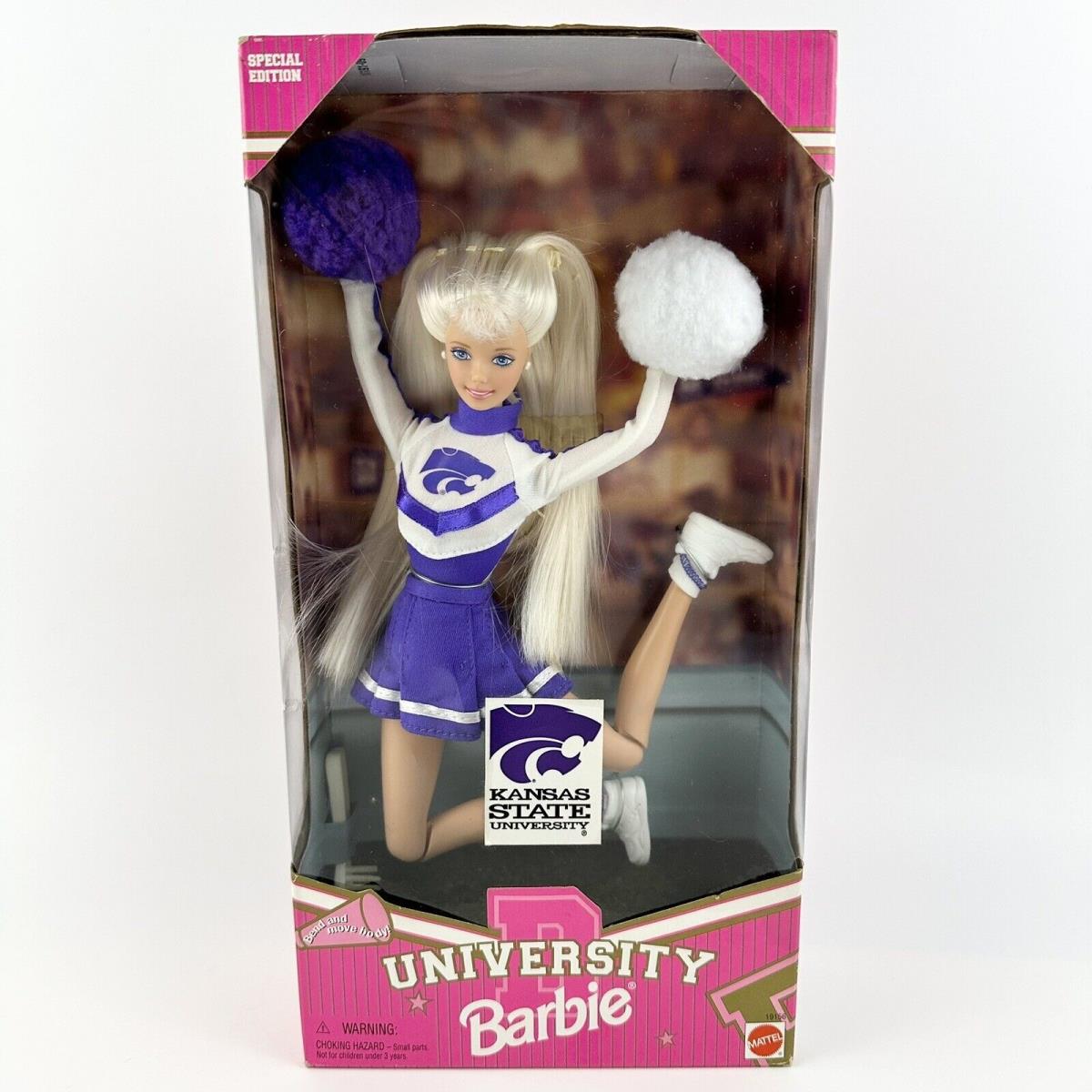 Barbie Kansas State University Cheerleader Doll 1996 Mattel 19156